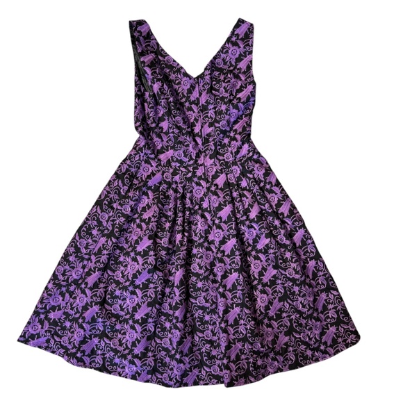 Betsey Johnson Dark Embroidered Crawler Bug Mini Dress - Picture 8 of 14